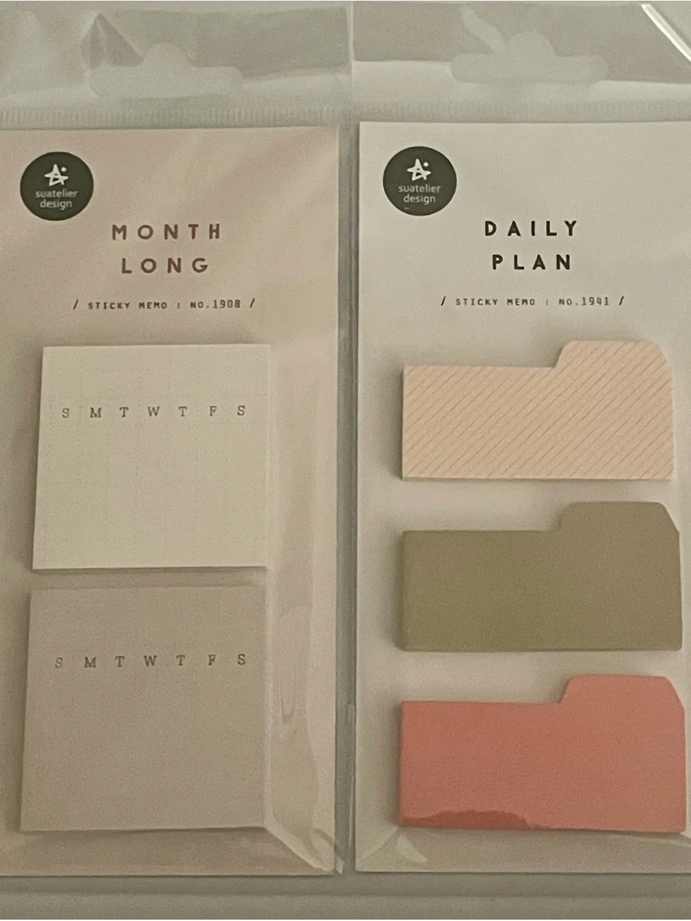 Monthly & Daily Plan Sticky Notes by Suatelier Design